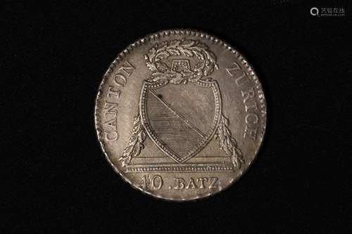 1813 ZURICH 40 BATZEN COIN