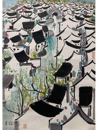 A CHINESE PAINTING, WU GUANZHONG MARK