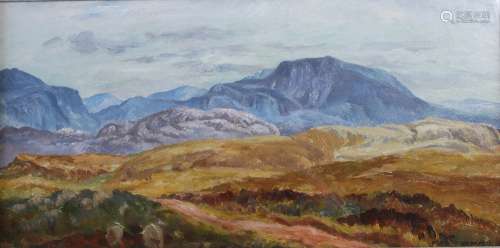 AR Mary Armour RSA RSW (1902-2000) Peat Road, Wester Ross oil on board, signed and dated '46 lower