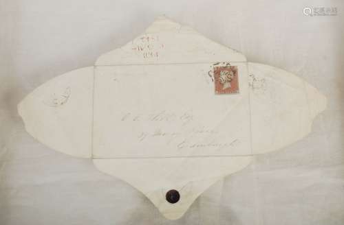 A letter addressed to David Octavius Hill RSA (1802-1870), 39 Moray Place, Edinburgh, stamped with