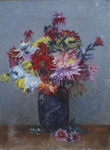 Joshua Anderson Hague (1850-1916) Still life oil on canvas, signed lower right 51cm x 38cm