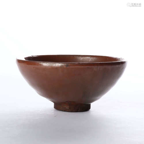 Persimmon red glaze Jian Zhan in Song Dynasty