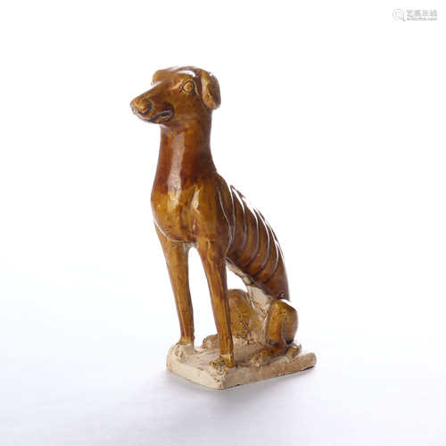 Tang tricolor yellow glazed dog