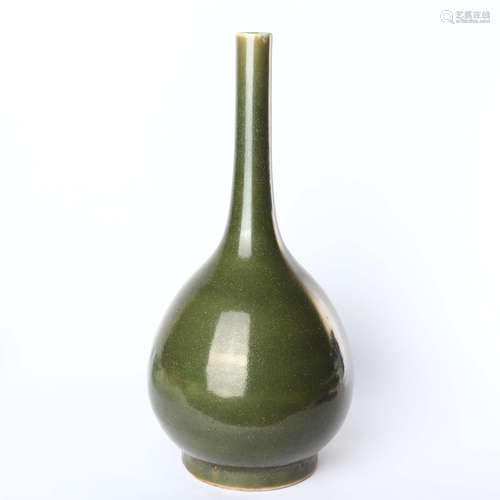 Tea end glaze cone bottle in the middle of Qing Dynasty