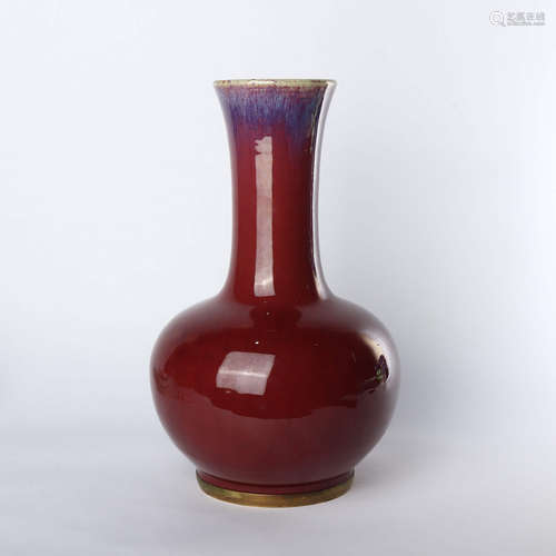 Porcelain glaze appreciation bottle in the middle of Qing Dynasty