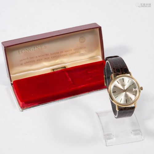 Longines Flagship, men's wristwatch, gold plated