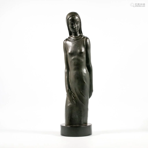 Leon SARTEEL (1882-1942) Bronze Figurine, Art Deco