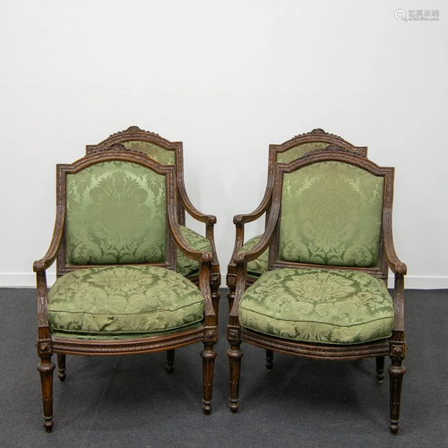 4 LXVI period armchairs