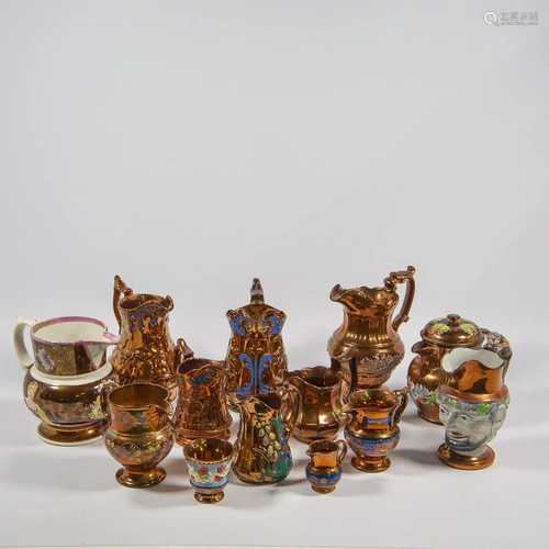 Collection of Jersey Jugs, Tea Pots and Pitchers