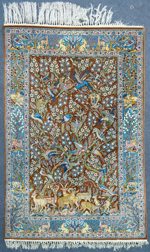 Oriental carpet, Isfahan, Probably Silk