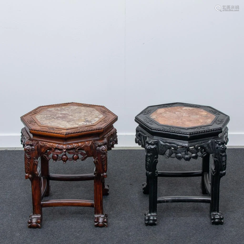 Collection of eastern side tables.