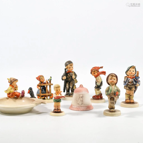 Collection of 8 Hummel statues