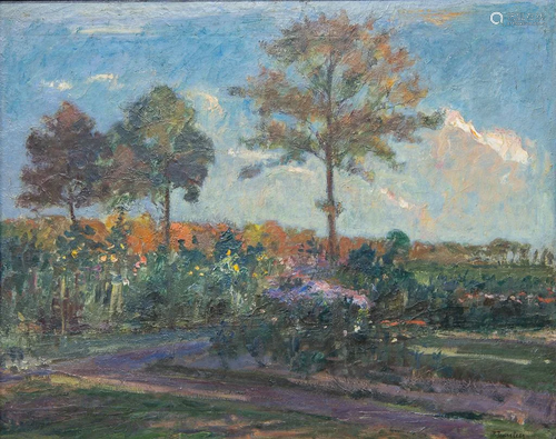 Richard BASELEER (1867-1951), Hof in Herfst