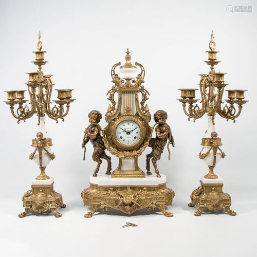 Mantle Clock in Empire style