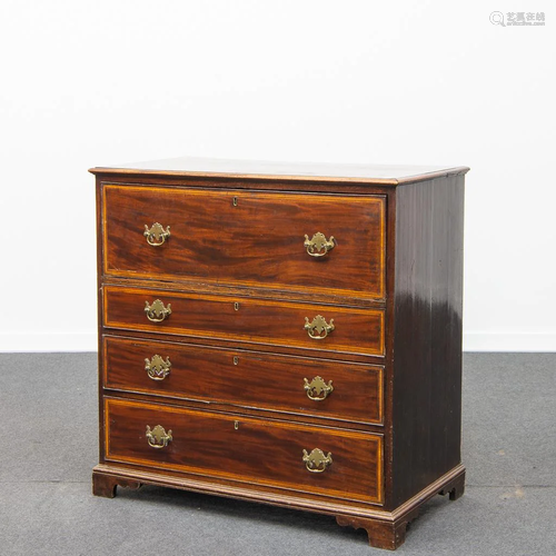 English chest of Drawers, Writing Desk