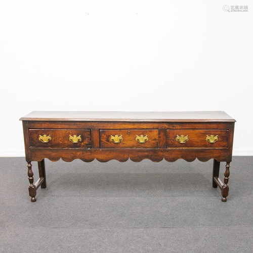 English, Gregorian Period, Low sideboard, 18th Century