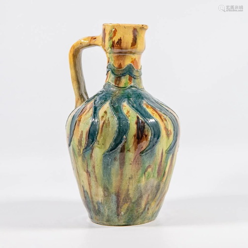 Vase, Flemish earthenware, Art Nouveau