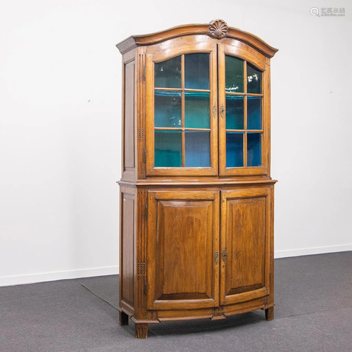 Deux Corps Display Cabinet, Early 18th Century.