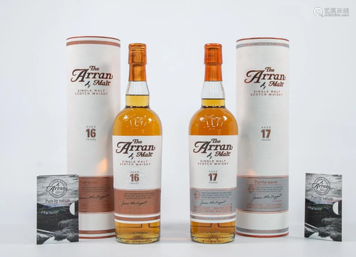 Collection of Whiskey bottles, The Arran Malt