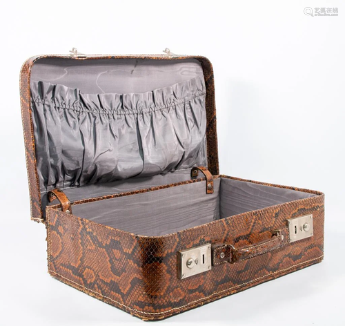 Suitcase in Snake Leather