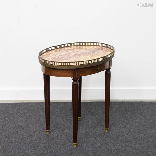 Side Table with Marble Top, Louis XVI style