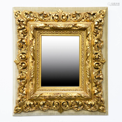 Gilt mirror, 20th Century.