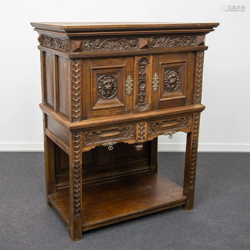 Flemish Cabinet, 19th Century