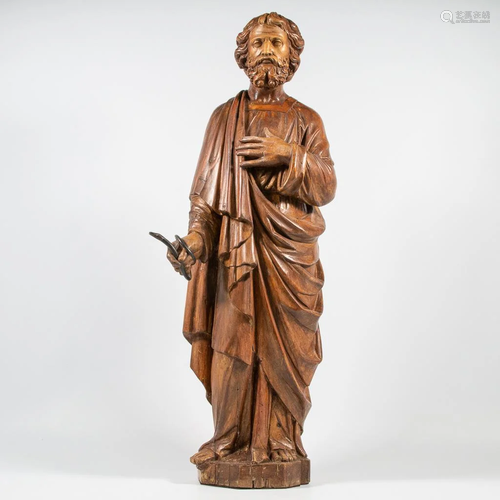 Sculptured Holy Figurine, Dominic of Sora, 19th Century