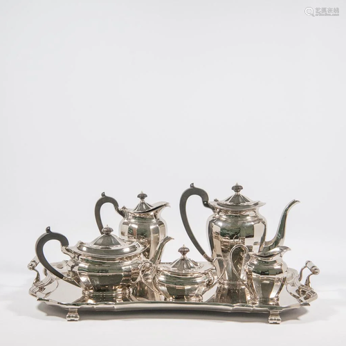 Silver plated coffee service