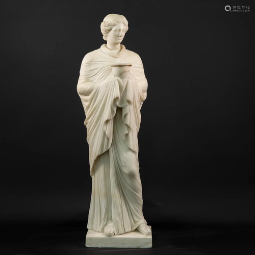 White Carrara Marble Statue, Figurine