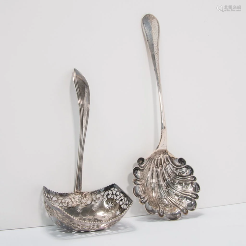 Pair of Silver Sugar Casters