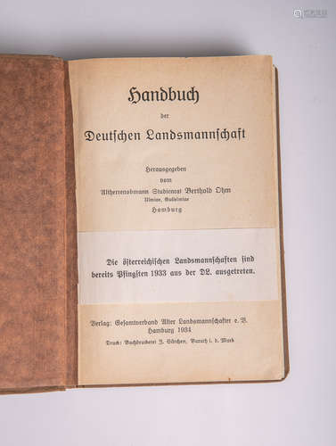 Ohm, Berthold, Altherrenobmann Studienrat (Hrsg.), 