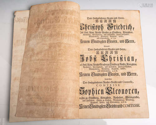 Feierliche Lob-Gedächtnisrede vom 17. Juni 1738, 