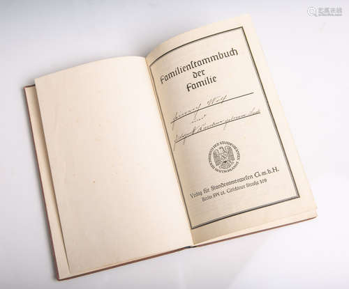 Deutsches Einheits-Familien-Stammbuch von 1934 (Drittes Reich, II. WK), Verlag für