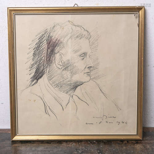 Dill, Otto (Neustadt an der Weinstraße 1884 - 1957 Bad Dürkheim), Herrenportrait,