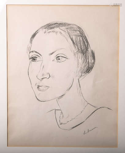 Beckmann, Max wohl (Leipzig 1884-1950 New York City), Portrait einer jungen Dame, wohl Lithographie