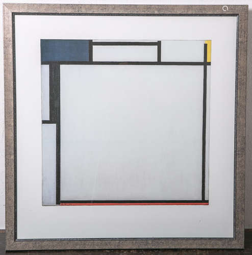 Dekorativer Farbdruck von Piet Mondrian (1872-1944), wohl 