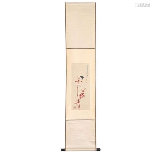 CHINESE SCROLL PAINTING, YU FEIAN SIGNED