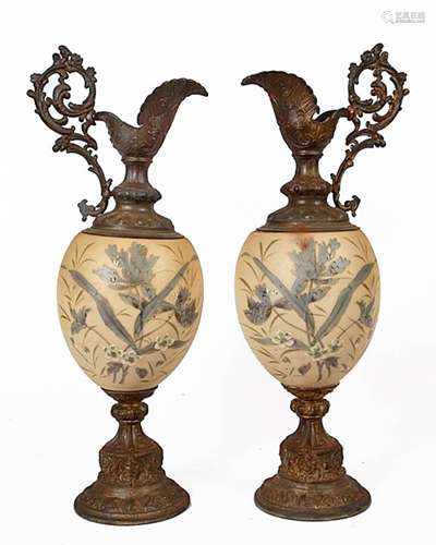 PAIR VICTORIAN URNS