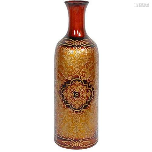 GOLD PAINTED VASE