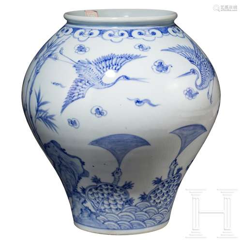 Porzellanvase, Korea, 20. Jhdt.