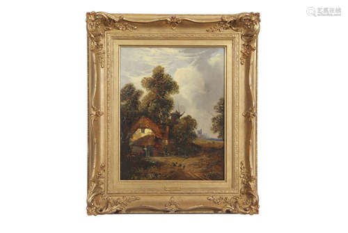 Joseph Paul (1804-1887), Landscape studies, pair of oils on panel, 30 x 23cm (2). Provenance: