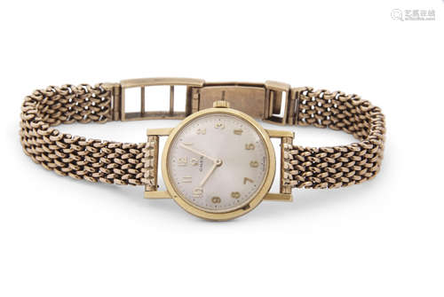 Ladies third quarter of 20th century 9ct gold cased Omega wrist watch with mechanical movement,