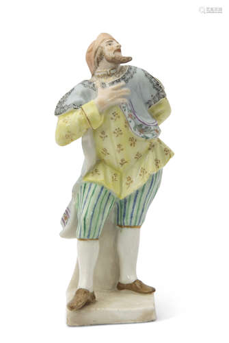 Rare Capo di Monte mid 18th century Commedia dell'arte figure of Pantalone modelled by Gricci,