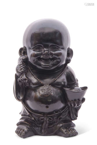 Carved model of a Chinese immortal, 16cm high