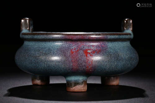 CHINESE JUN KILN TRIPOD CENSER