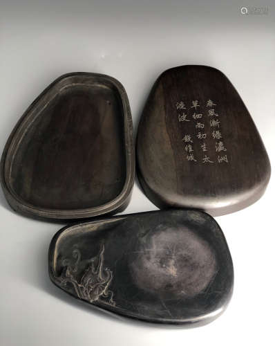 CHINESE DUAN STONE INK CONTAINNER