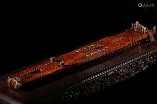 CHINESE GILT WOOD GUQIN