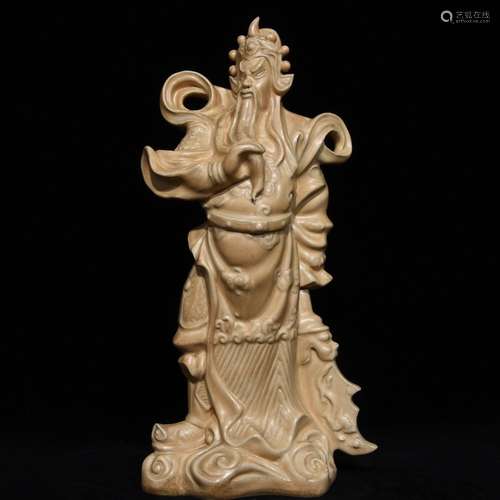 A Chinese Porcelain Glazed Figure Ornament