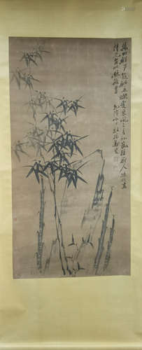 A Chinese Painting Of Bamboo, Zheng Banqiao Mark